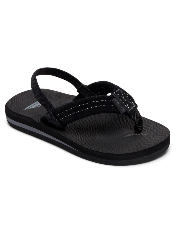 quiksilver, Boy's 2-7 Carver Suede Leather Sandals, SOLID BLACK (sbkm) 0 Boy's 2-7 Carver Suede Leather Sandals Multicolor AQTL100057 Quiksilver