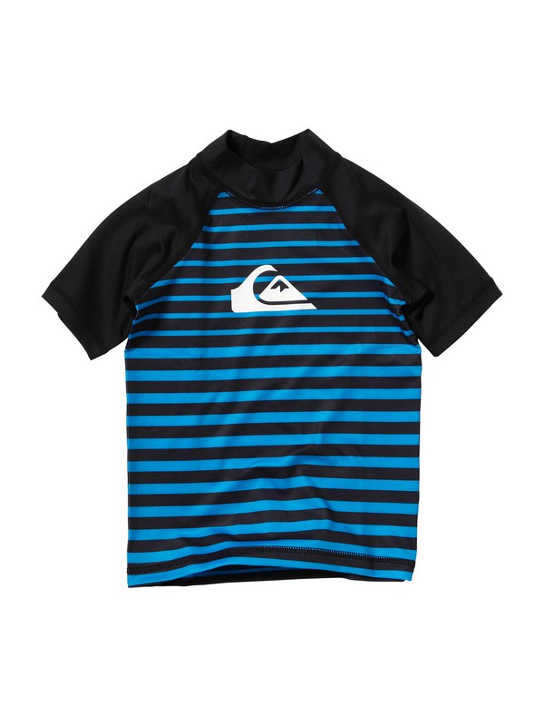 quiksilver, Toddlers Shutter Short Sleeve Rashguard, CYAN (cyn) 0 Toddlers Shutter Short Sleeve Rashguard AQTWR00000 Quiksilver
