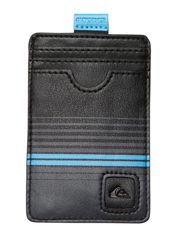 quiksilver, Pinhead Slim Card Holder Wallet, BLACK (blk) 0 Pinhead Slim Card Holder Wallet AQYAA00013 Quiksilver