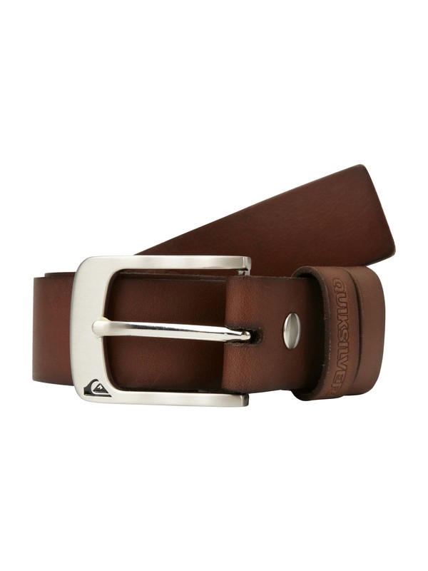 quiksilver, Survey Leather Belt, VINTAGE BROWN (czb0) 0 Survey Leather Belt AQYAA00038 Quiksilver