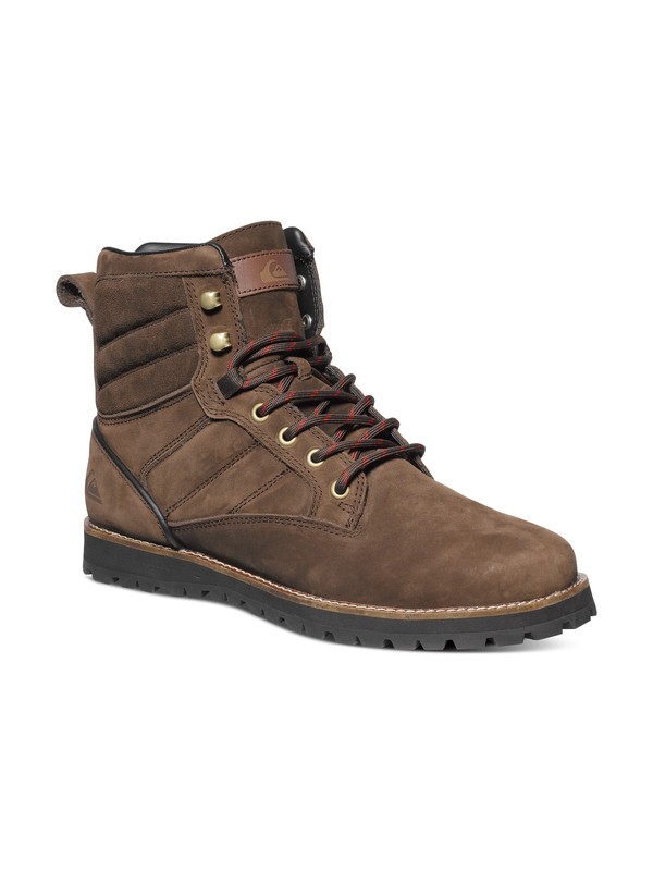 quiksilver, Bronte Leather Shoes, BROWN/BROWN/BLACK (xcck) 0 Bronte Leather Shoes AQYB700006 Quiksilver