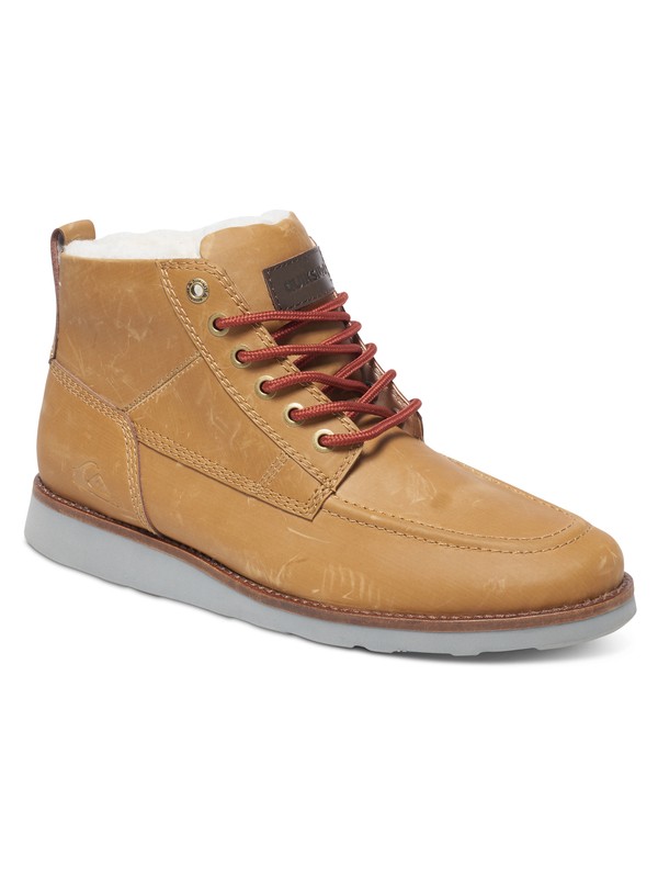 quiksilver, Sheffield - Boots en Cuir, TAN - SOLID (tkd0) 0 Sheffield - Boots en Cuir AQYB700018 Quiksilver
