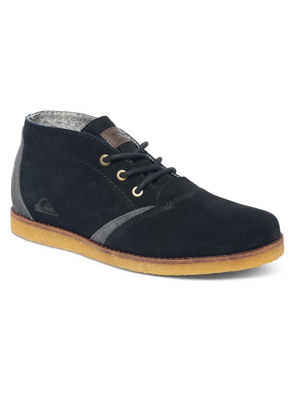 quiksilver, Boy's 8-16 Harpoon Chukka Boots, BLACK/BLACK/BROWN (xkkc) 0 Boy's 8-16 Harpoon Chukka Boots AQYB700020 Quiksilver