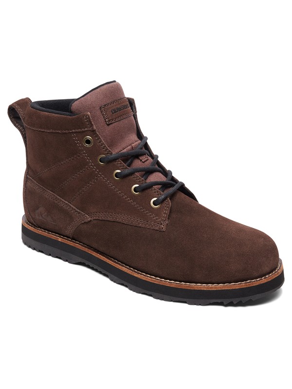 quiksilver, Gart - Bottines lacées déperlantes pour Homme, BROWN/BROWN/BLACK (xcck) 0 Gart - Bottines lacées déperlantes pour Homme Marron AQYB700035 Quiksilver