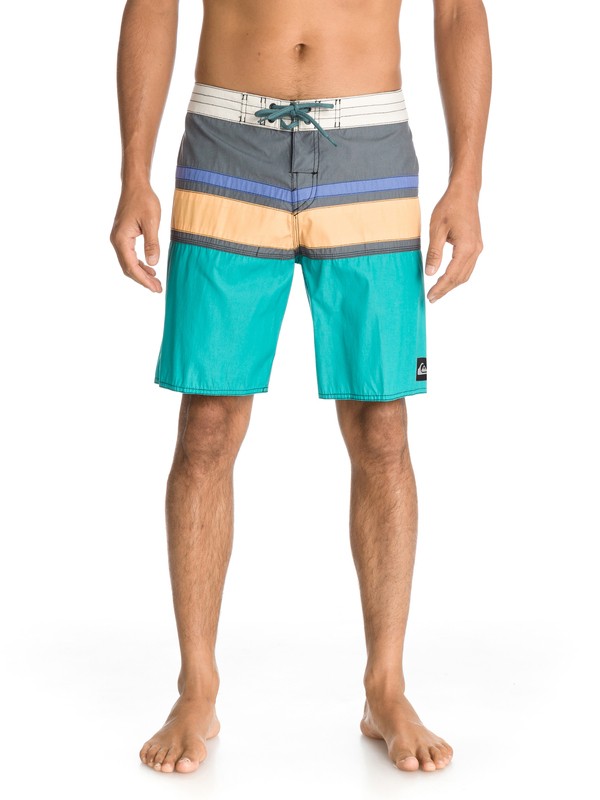 quiksilver, Panel Stripe Uea19, BALTIC (blk0) 0 Panel Stripe Uea19 AQYBS00182 Quiksilver