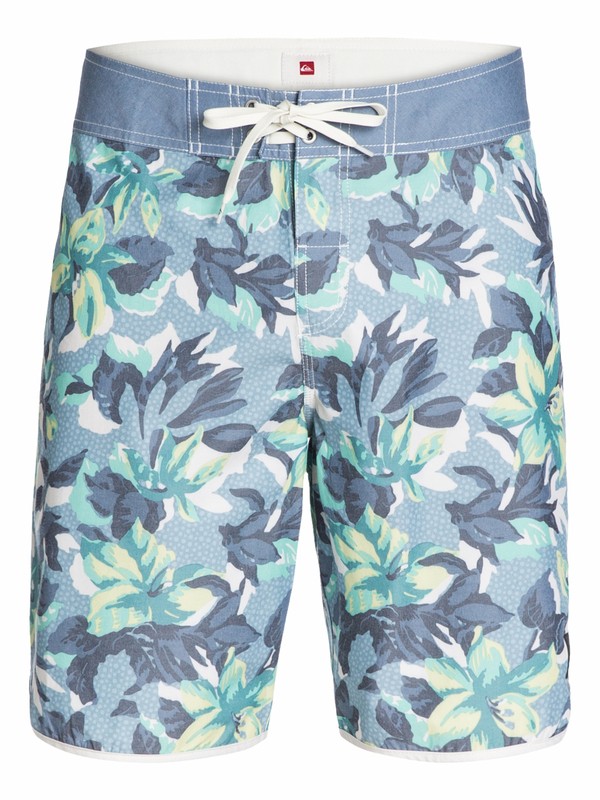 quiksilver, FLORAL SCALLOP U20, FLORAL SCALLOP WASHED NAVY (brq6) 0 FLORAL SCALLOP U20 AQYBS03097 Quiksilver