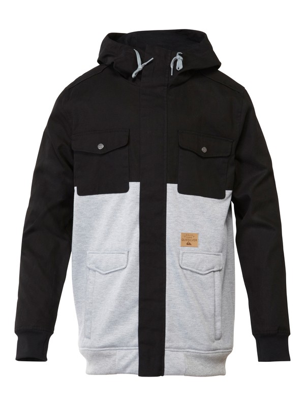 quiksilver, Concourse Fleece, CAVIAR (kvk0) 0 Concourse Fleece AQYFT00115 Quiksilver