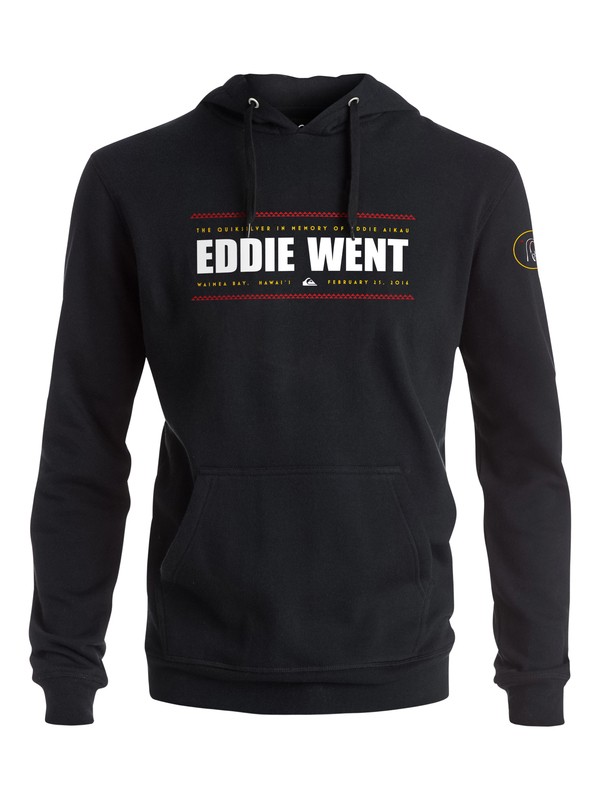 quiksilver, Eddie Went 2016 Pullover Hoodie, BLACK (kvj0) 0 Eddie Went 2016 Pullover Hoodie AQYFT03057 Quiksilver