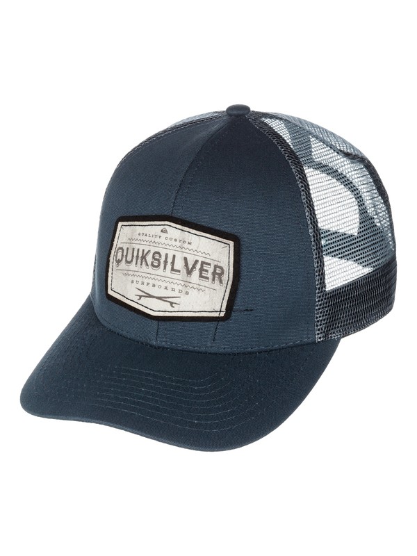 quiksilver, Weeks Trucker Hat, WASHED NAVY (brq0) 0 Weeks Trucker Hat AQYHA00197 Quiksilver