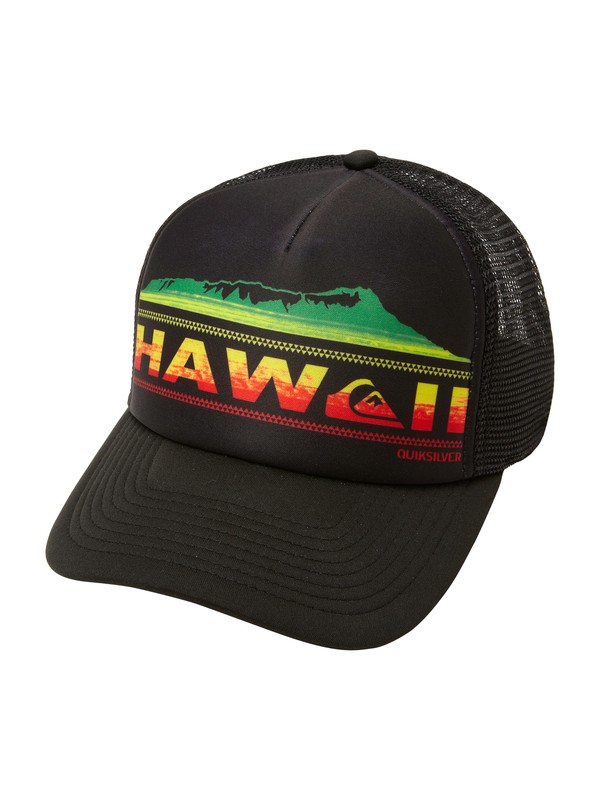 quiksilver, Manapua Trucker Hat, BLACK (kvj0) 0 Manapua Trucker Hat AQYHA00291 Quiksilver