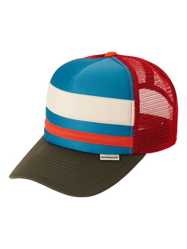 quiksilver, Soul Trucker Hat, MOROCCAN BLUE (bsg0) 0 Soul Trucker Hat AQYHA03011 Quiksilver