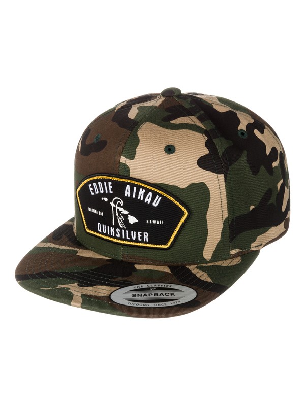 quiksilver, Eddie Snapback Hat, CAMO (gra0) 0 Eddie Snapback Hat AQYHA03075 Quiksilver