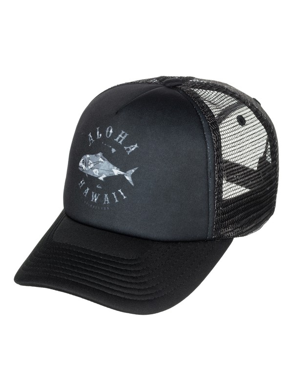 quiksilver, Uluha Aloha Trucker Hat, BLACK (kvj0) 0 Uluha Aloha Trucker Hat AQYHA03187 Quiksilver