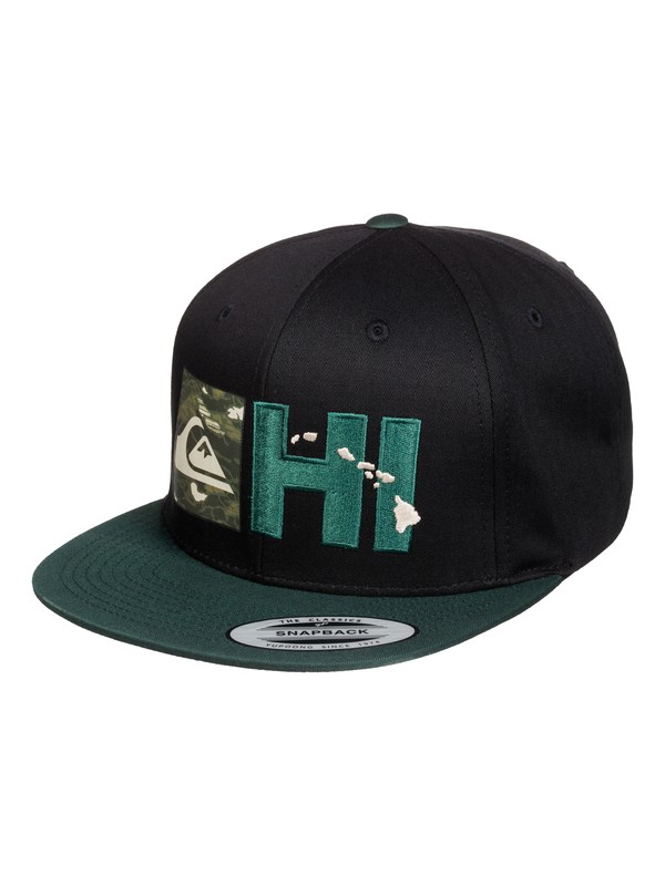 quiksilver, Hi Reflective Flexfit Snapback Hat, FOREST NIGHT (csn0) 0 Hi Reflective Flexfit Snapback Hat AQYHA03227 Quiksilver