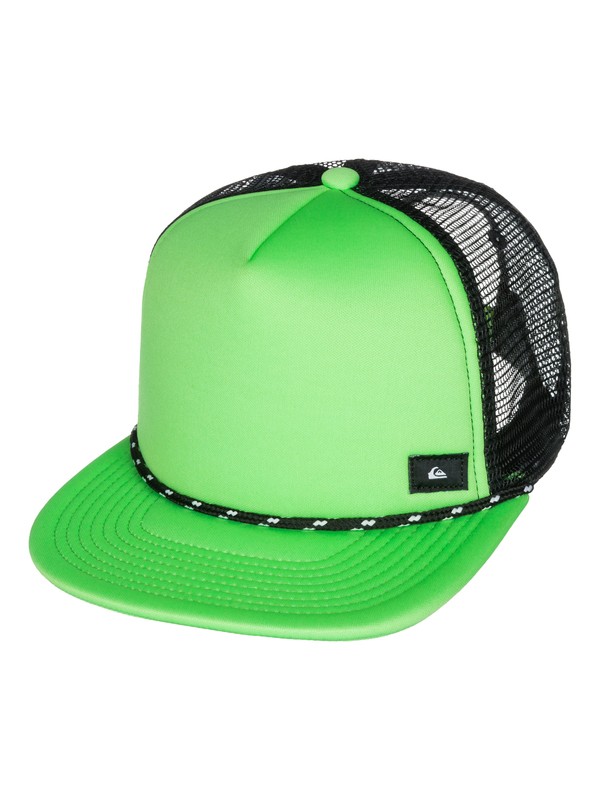 quiksilver, Upper Trucker Hat, NEON GREEN (ggy0) 0 Upper Trucker Hat AQYHA03269 Quiksilver