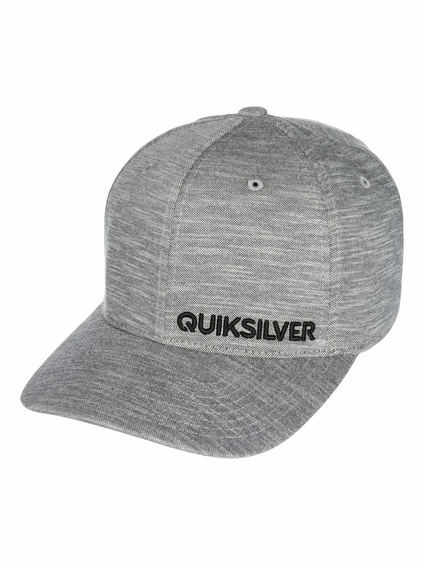 quiksilver, Blindsided Flexfit Hat, MEDIUM GREY HEATHER (kpvh) 0 Blindsided Flexfit Hat AQYHA03286 Quiksilver