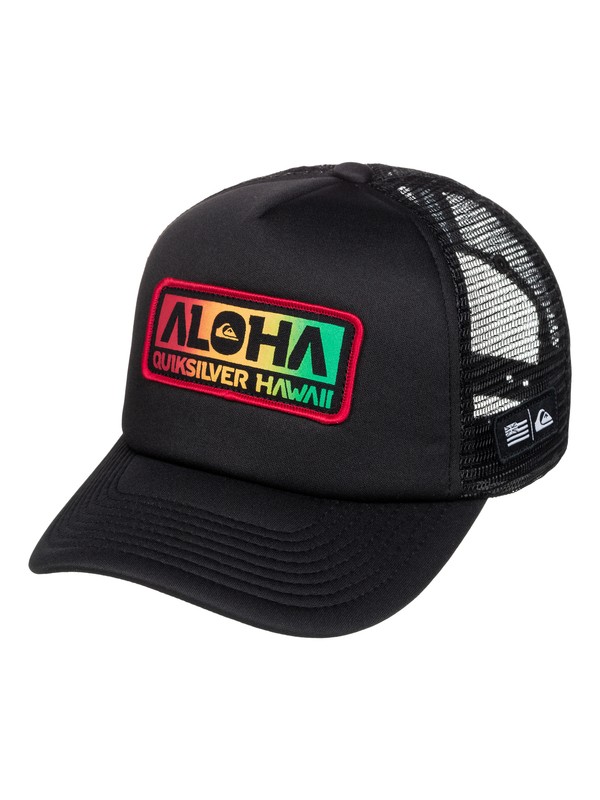 quiksilver, Howzit Trucker 5-Panel Trucker Hat, BLACK (kvj0) 0 Howzit Trucker 5-Panel Trucker Hat AQYHA03334 Quiksilver