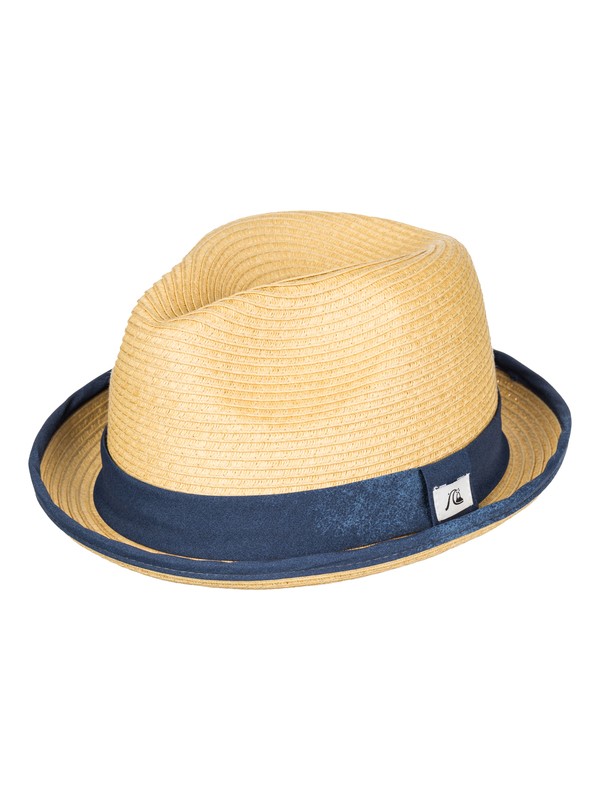 quiksilver, Chillstill Fedora Hat, DARK DENIM (brq0) 0 Chillstill Fedora Hat AQYHA03369 Quiksilver