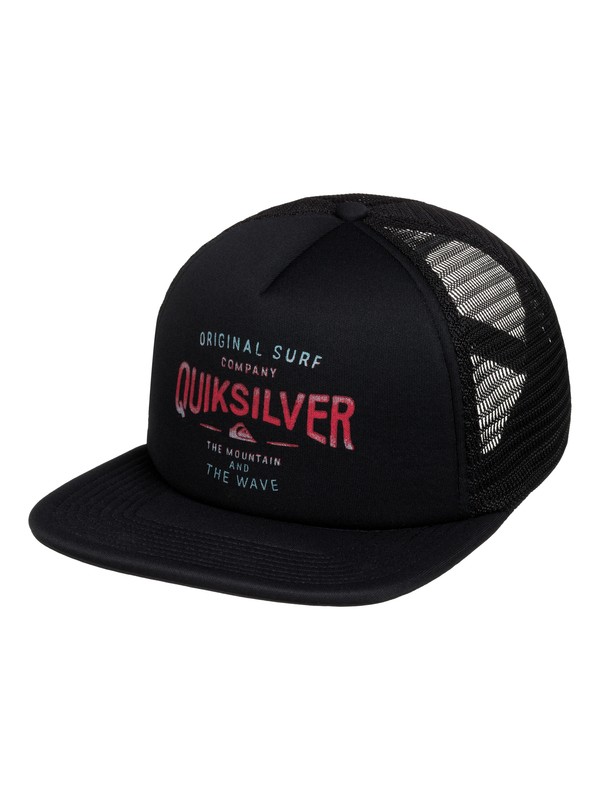 quiksilver, Sanders Trucker Hat, BLACK (kvj0) 0 Sanders Trucker Hat AQYHA03401 Quiksilver