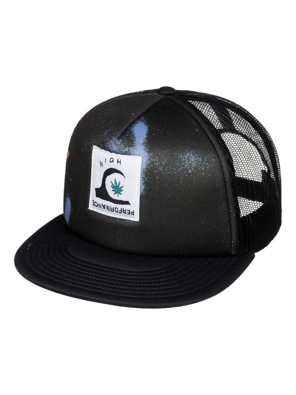 quiksilver, Blasted - Trucker Cap, BLACK (kvj0) 0 Blasted - Trucker Cap AQYHA03421 Quiksilver