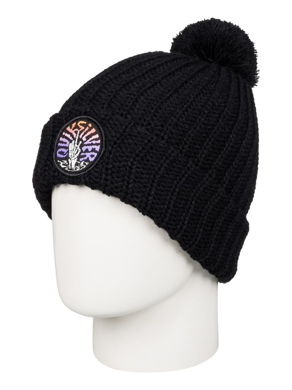 quiksilver, Roudy - Bonnet à pompon, BLACK (kvj0) 0 Roudy - Bonnet à pompon AQYHA03566 Quiksilver