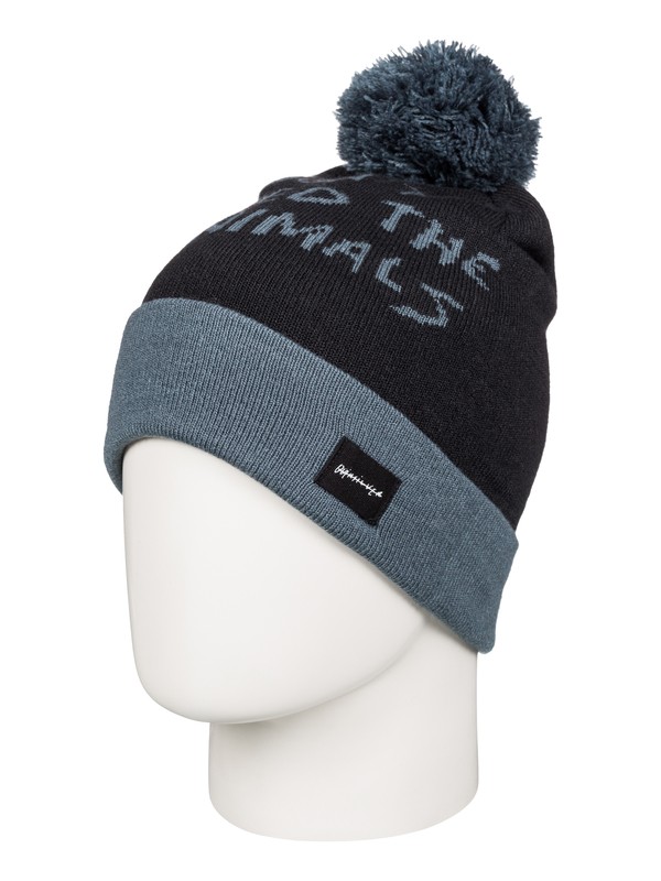 quiksilver, Animals - Bobble Hat, BLACK (kvj0) 0 Animals - Bobble Hat AQYHA03567 Quiksilver