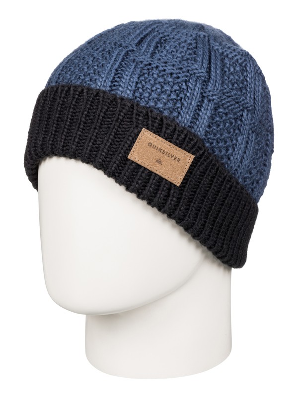 quiksilver, Brick Cuff Beanie, DARK DENIM (brq0) 0 Brick Cuff Beanie AQYHA03569 Quiksilver