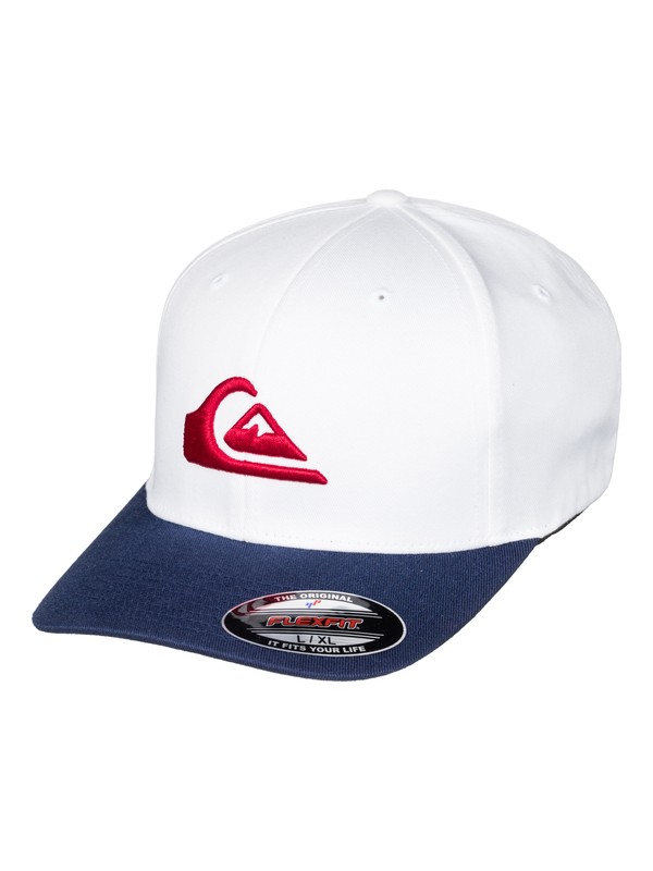 quiksilver, Mountain And Wave - Flexfit Cap, WHITE (wbb0) 0 Mountain And Wave - Flexfit Cap White AQYHA03630 Quiksilver
