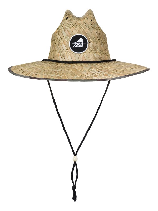 quiksilver, Eddie Outsider - Straw Lifeguard Hat, NATURAL (yef0) 0 Eddie Outsider - Straw Lifeguard Hat AQYHA03664 Quiksilver