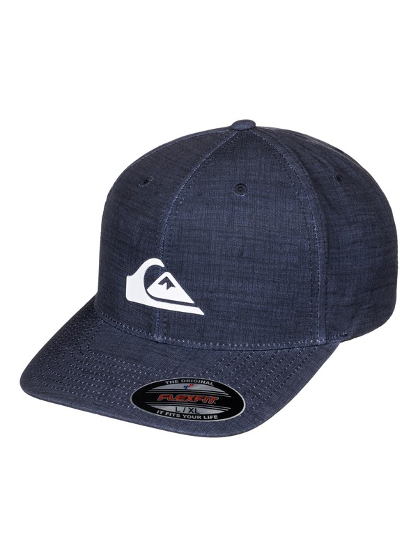 quiksilver, Amphibs Stretch Flexfit Hat, NAVY BLAZER HEATHER (byjh) 0 Amphibs Stretch Flexfit Hat AQYHA03691 Quiksilver