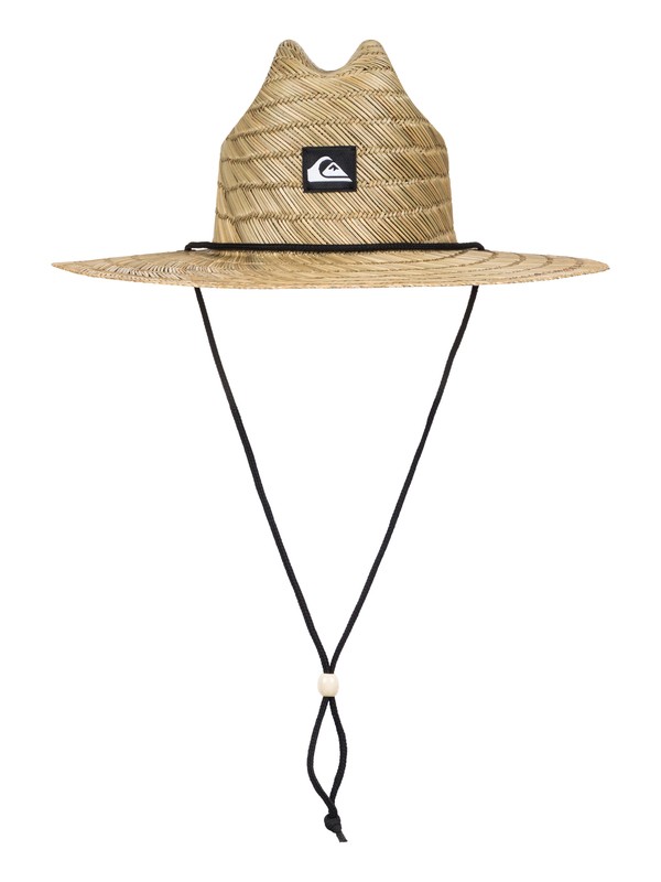 quiksilver, Pierside Slim Straw Lifeguard Hat, NATURAL (yef0) 0 Pierside Slim Straw Lifeguard Hat Yellow AQYHA03741 Quiksilver