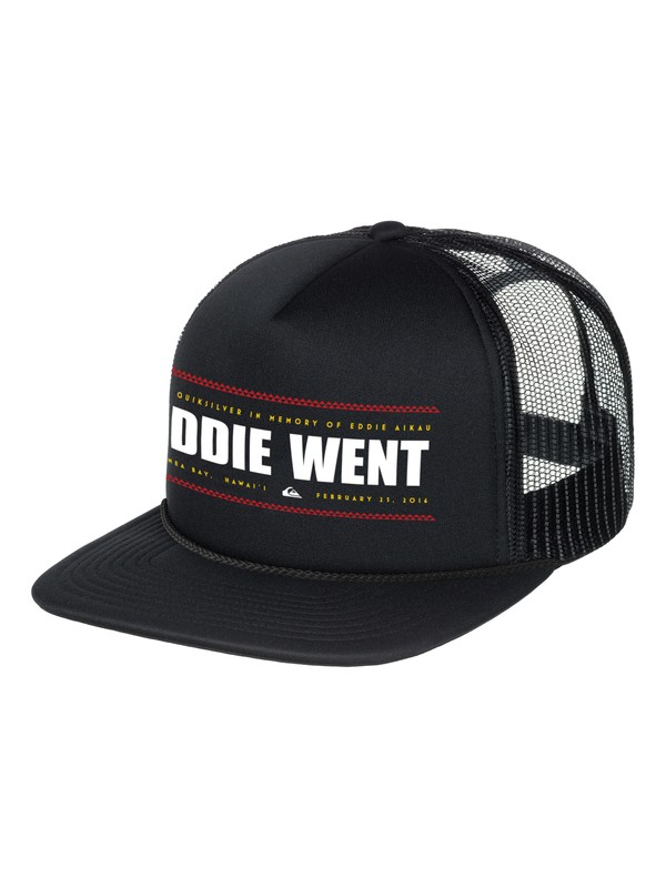 quiksilver, Eddie Went Trucker Hat, BLACK (kvj0) 0 Eddie Went Trucker Hat AQYHA03792 Quiksilver