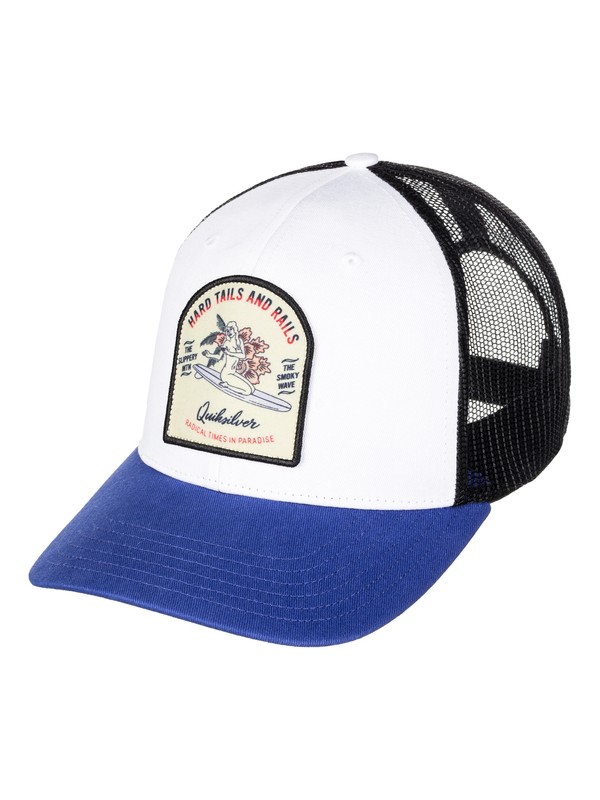 quiksilver, Setting Up - Trucker Cap for Men, TURKISH SEA (bqs0) 0 Setting Up - Trucker Cap for Men AQYHA03847 Quiksilver