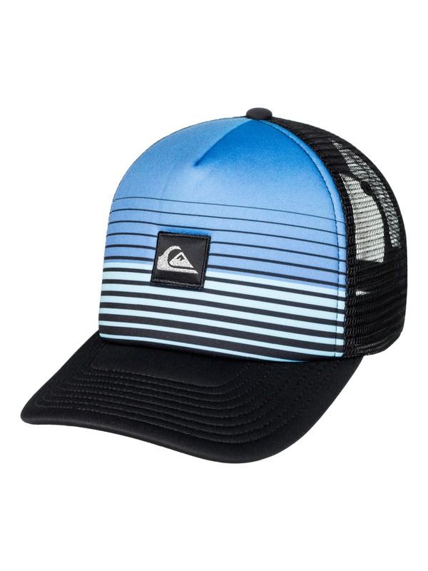 quiksilver, Stripe Block Trucker Hat, TURKISH SEA (bqs0) 0 Stripe Block Trucker Hat AQYHA03851 Quiksilver