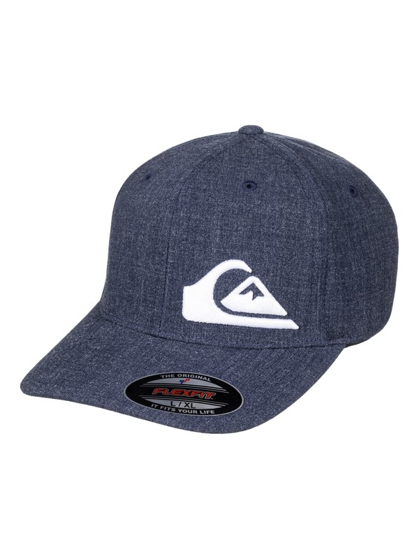 quiksilver, Final - Gorra Flexfit para Hombre, NAVY BLAZER HEATHER (byjh) 0 Final - Gorra Flexfit para Hombre AQYHA03860 Quiksilver
