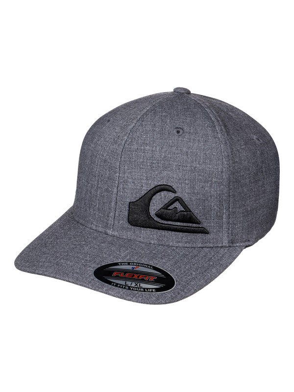 quiksilver, Final - Flexfit® Cap for Men, DARK CHARCOAL HEATHER (kyfh) 0 Final - Flexfit® Cap for Men AQYHA03860 Quiksilver