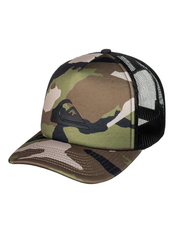 quiksilver, Snaption Trucker Hat, CAMO (gra0) 0 Snaption Trucker Hat AQYHA03871 Quiksilver