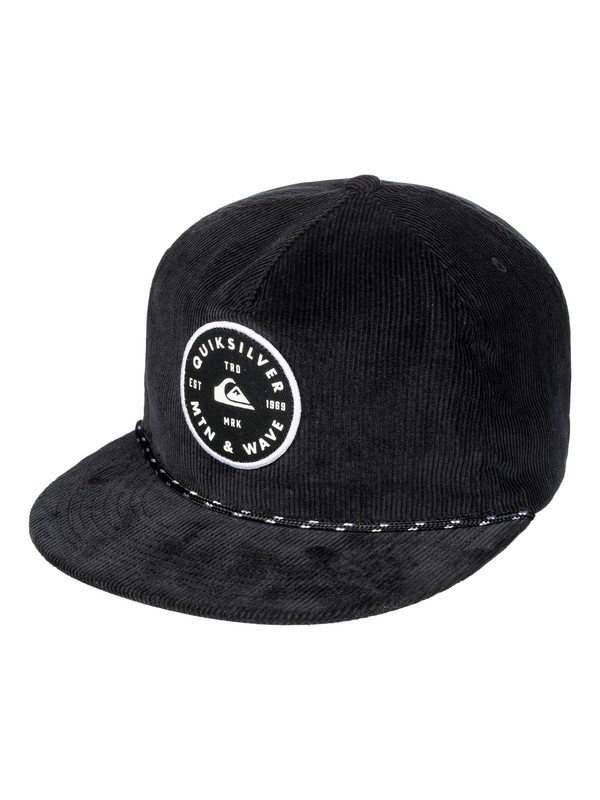 quiksilver, Men's Pounding Snapback Hat, BLACK (kvj0) 0 Men's Pounding Snapback Hat AQYHA03948 Quiksilver