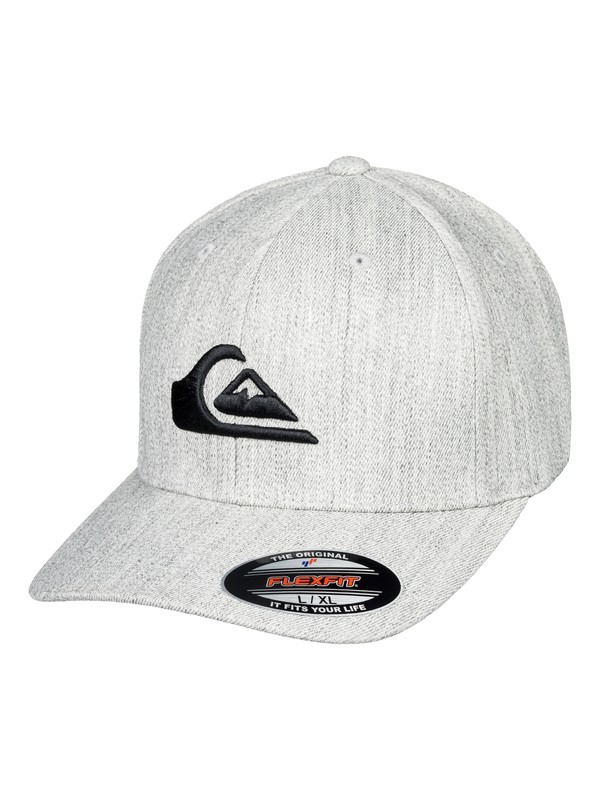 quiksilver, Mountain And Wave - Casquette Flexfit, LIGHT GREY HEATHER (sjsh) 0 Mountain And Wave - Casquette Flexfit Gris AQYHA03978 Quiksilver