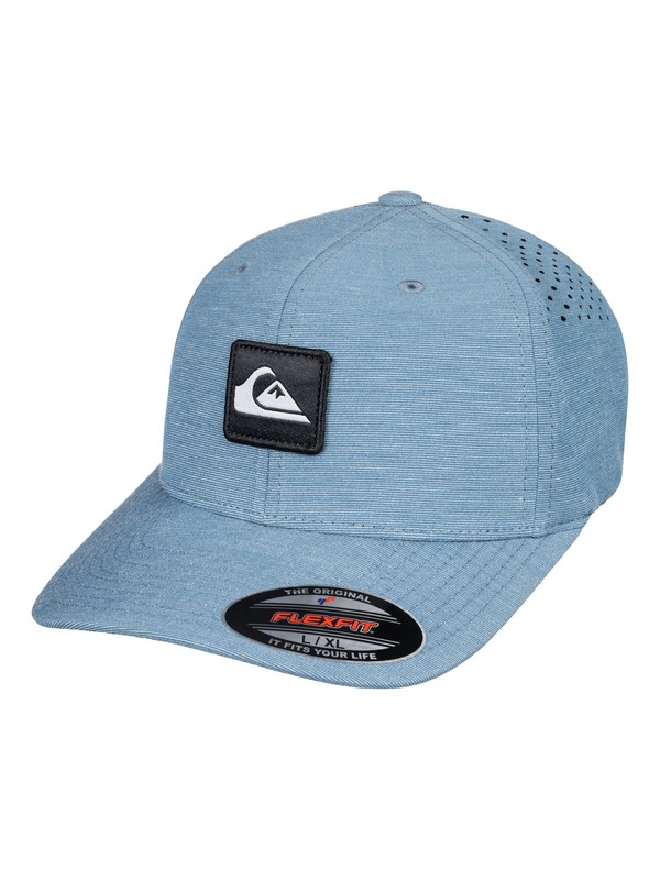 quiksilver, Union Heather Amphibian Flexfit Hat, REAL TEAL (bpr0) 0 Union Heather Amphibian Flexfit Hat AQYHA03979 Quiksilver