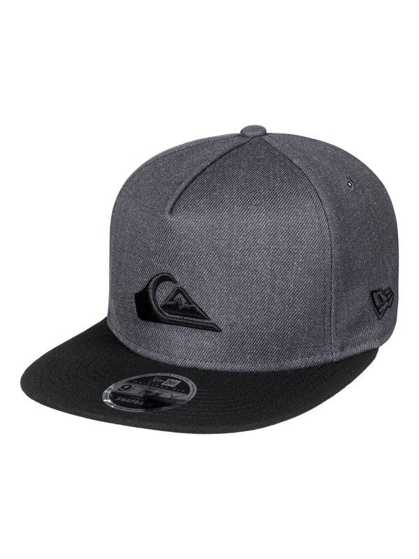 quiksilver, Stuckles - Snapback Cap for Men, CHARCOAL HEATHER (ktah) 0 Stuckles - Snapback Cap for Men Black AQYHA03989 Quiksilver