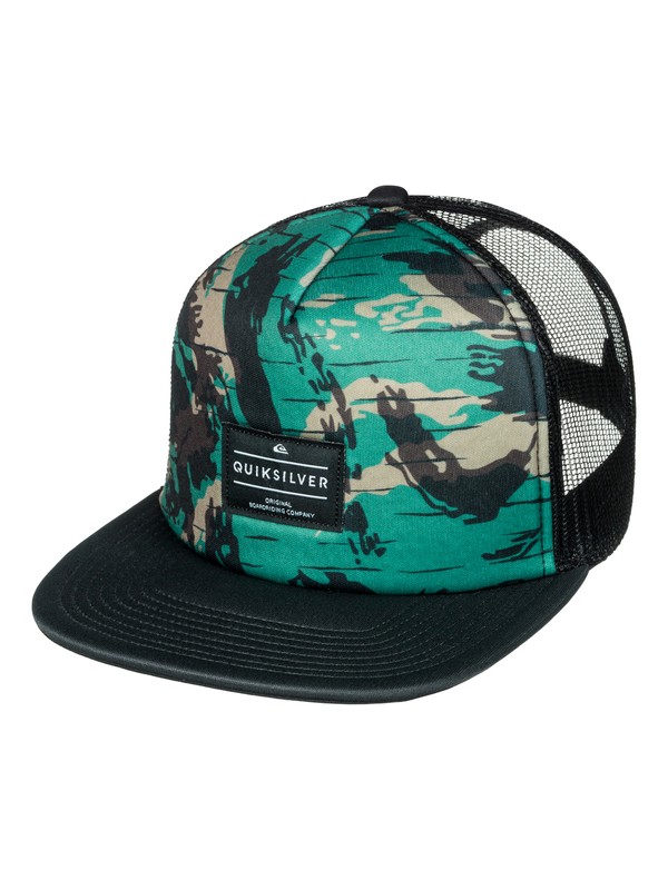 quiksilver, Brissells - Cappellino Trucker, CAMO (gra0) 0 Brissells - Cappellino Trucker Green AQYHA03990 Quiksilver