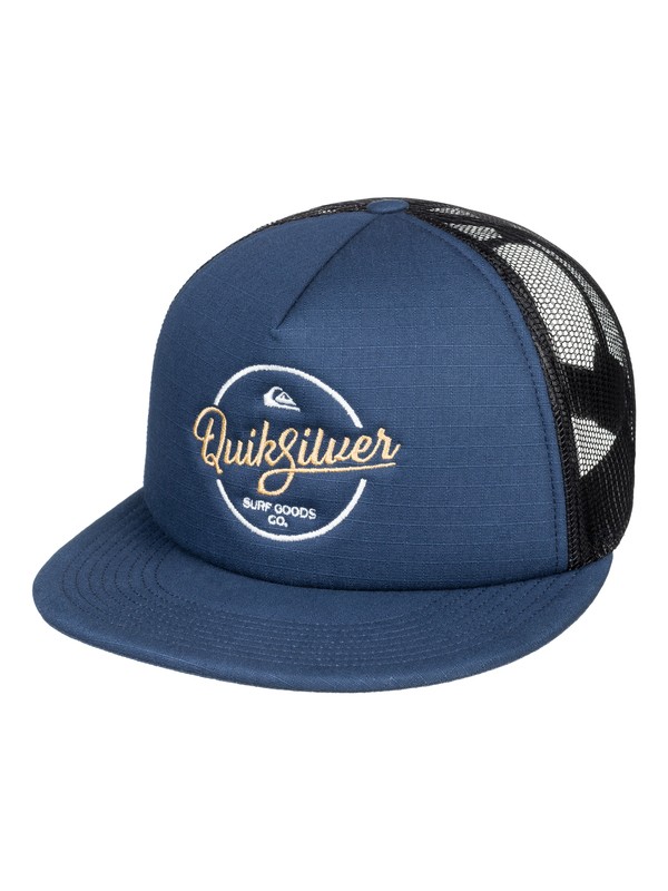 quiksilver, Turnstyles - Trucker Cap for Men, VINTAGE INDIGO (byl0) 0 Turnstyles - Trucker Cap for Men AQYHA03993 Quiksilver