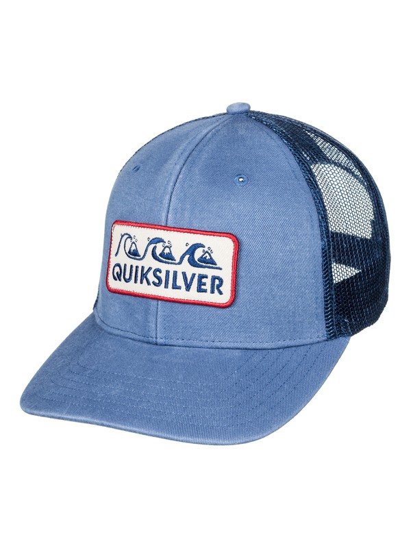 quiksilver, Wharf Beater Trucker Hat, VINTAGE INDIGO (byl0) 0 Wharf Beater Trucker Hat AQYHA03996 Quiksilver