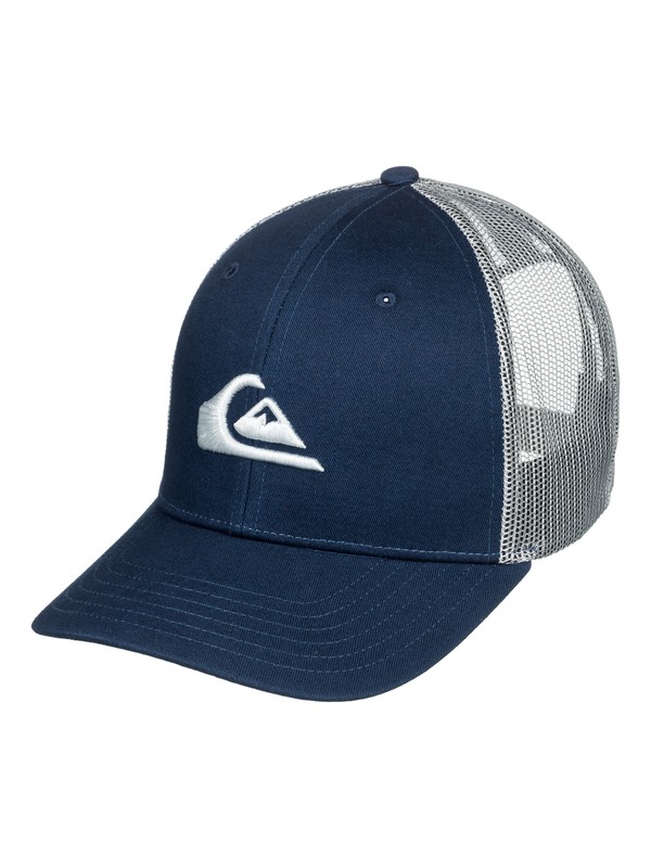 quiksilver, Grounder Trucker Hat, NAVY BLAZER (byj0) 0 Grounder Trucker Hat Blue AQYHA03997 Quiksilver