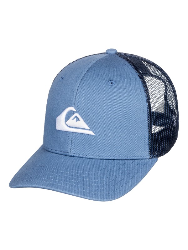 quiksilver, Grounder Trucker Hat, VINTAGE INDIGO (byl0) 0 Grounder Trucker Hat Blue AQYHA03997 Quiksilver