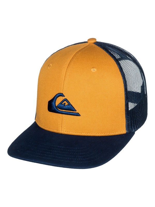 quiksilver, Grounder Trucker Hat, WOOD THRUSH (cmf0) 0 Grounder Trucker Hat Brown AQYHA03997 Quiksilver