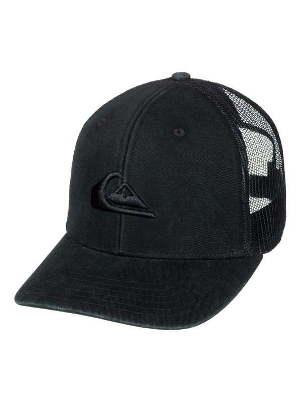 quiksilver, Grounder Trucker Hat, BLACK (kvj0) 0 Grounder Trucker Hat Black AQYHA03997 Quiksilver