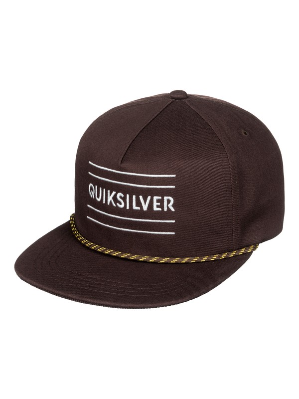 quiksilver, Fold Snapper - Snapback Cap for Men, CHOCOLATE BROWN (csd0) 0 Fold Snapper - Snapback Cap for Men AQYHA04001 Quiksilver