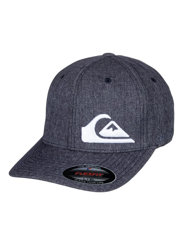 quiksilver, Final Flexfit Hat, NAVY BLAZER HEATHER (byjh) 0 Final Flexfit Hat Blue AQYHA04069 Quiksilver